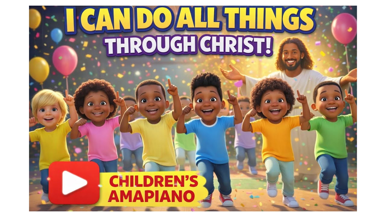 ⭐ I Can Do All Things Through Christ | Kids Amapiano Praise Dance Song