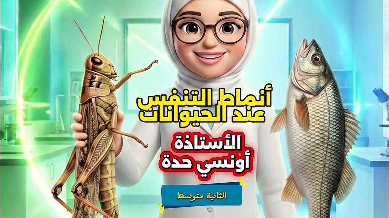 أنماط التنفس عند الحيوانات الجزء الثاني ثانية متوسط.