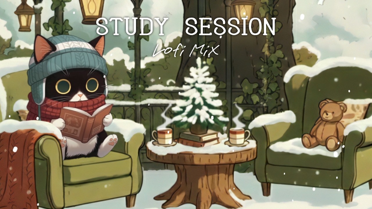 最高の居場所は、猫が選んだ場所だ。📖 読書と自分だけの世界 / Winter Chill Lofi - Reading & Study