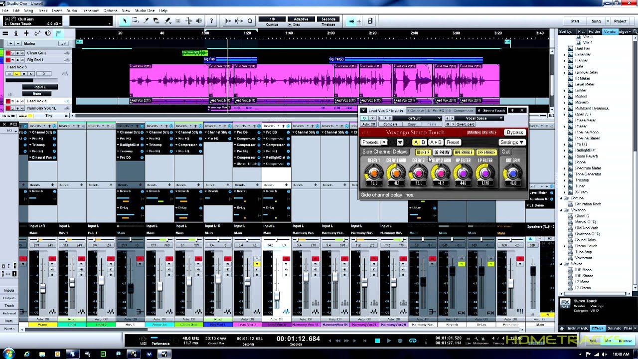 PreSonus Studio One Lead Vocal Mixing Work Flow