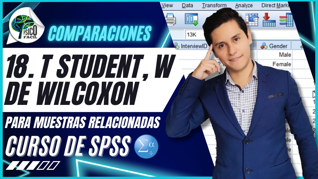 T STUDENT & WILCOXON (Muestras relacionadas) | Explicación, interpretación y reporte en SPSS