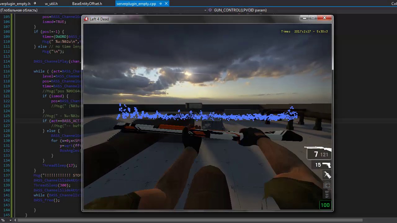 Source engine + Bass DLL  visualization  sound