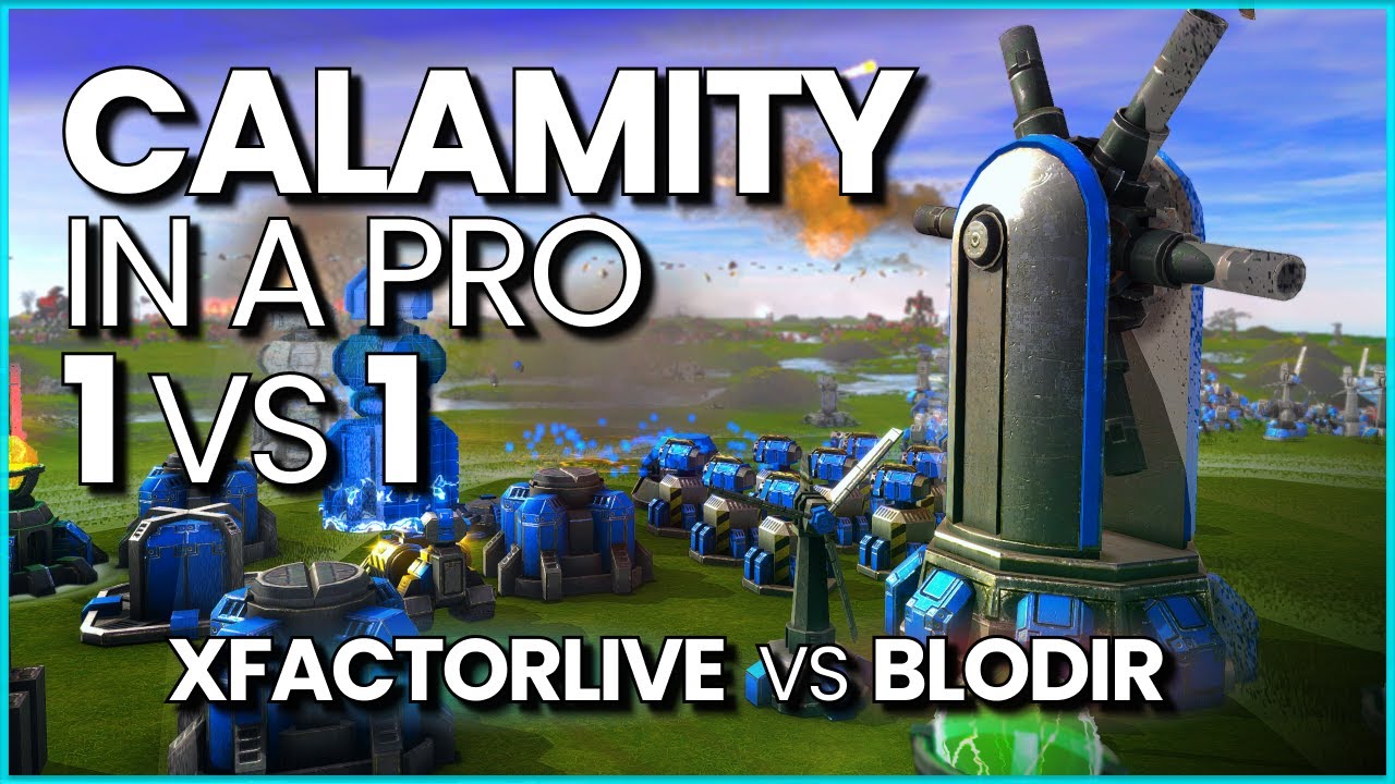 Calamity Strikes in this Pro Beyond All Reason 1v1 - Xfactorlive vs Blodir