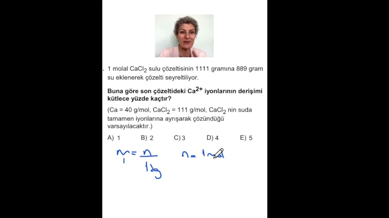2024 AYT KİMYADA MOLALİTE NE DEMEK ACABA?#shorts