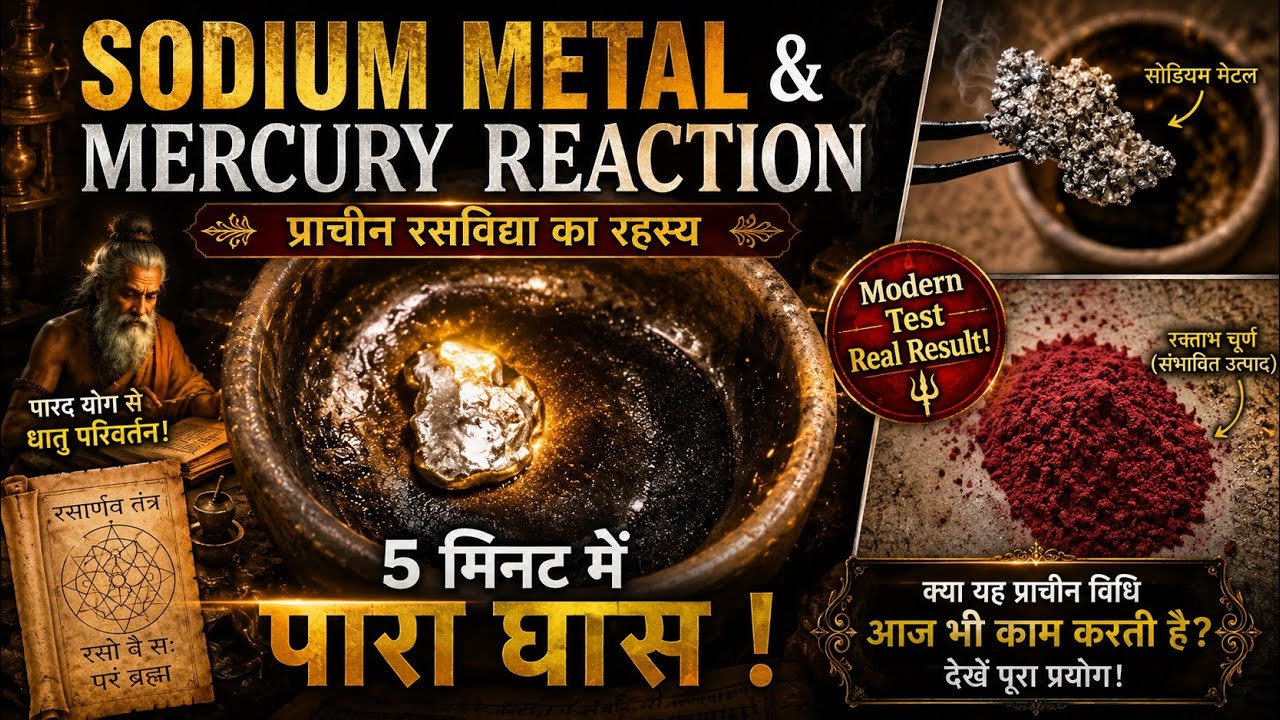 Mercury and Sodium Metal Reaction । Mercury hard in 5 Minutes। सोडीयम से पारा पाँच मिनिट में ठोस करे