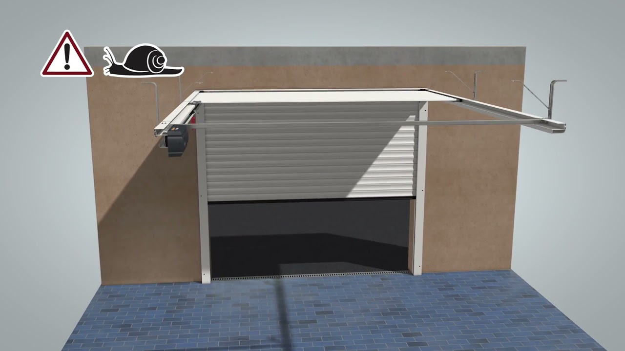 Installation de la porte de garage enroulable RollMatic OD | Hörmann