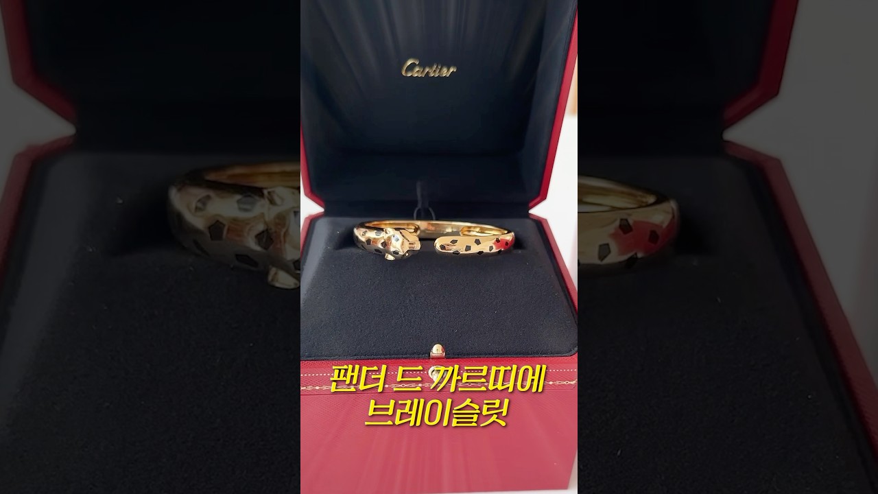 까르띠에 팬더 브레이슬릿 소개🐥                #cartier #panda  #unboxing