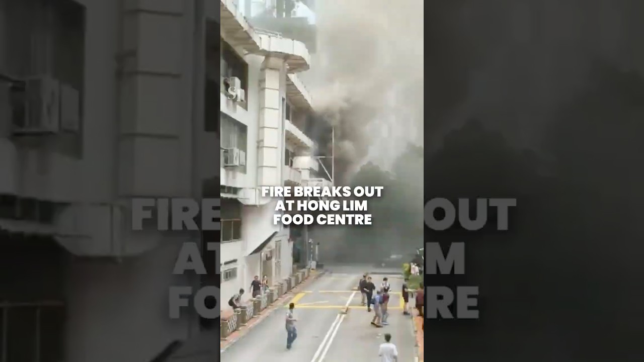 Fire breaks out at Hong Lim food centre during lunch time
