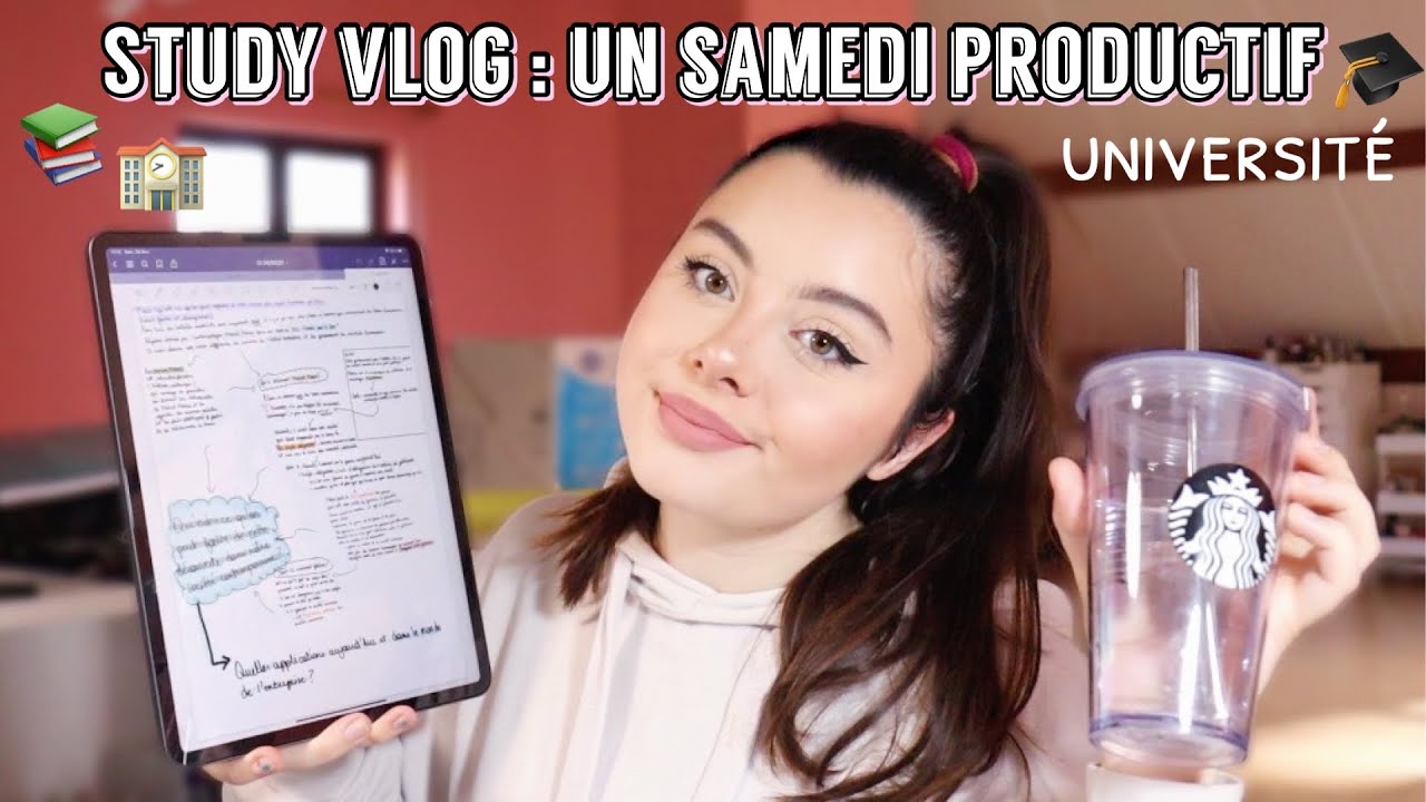 un samedi productif dans ma vie d'étudiante : study vlog