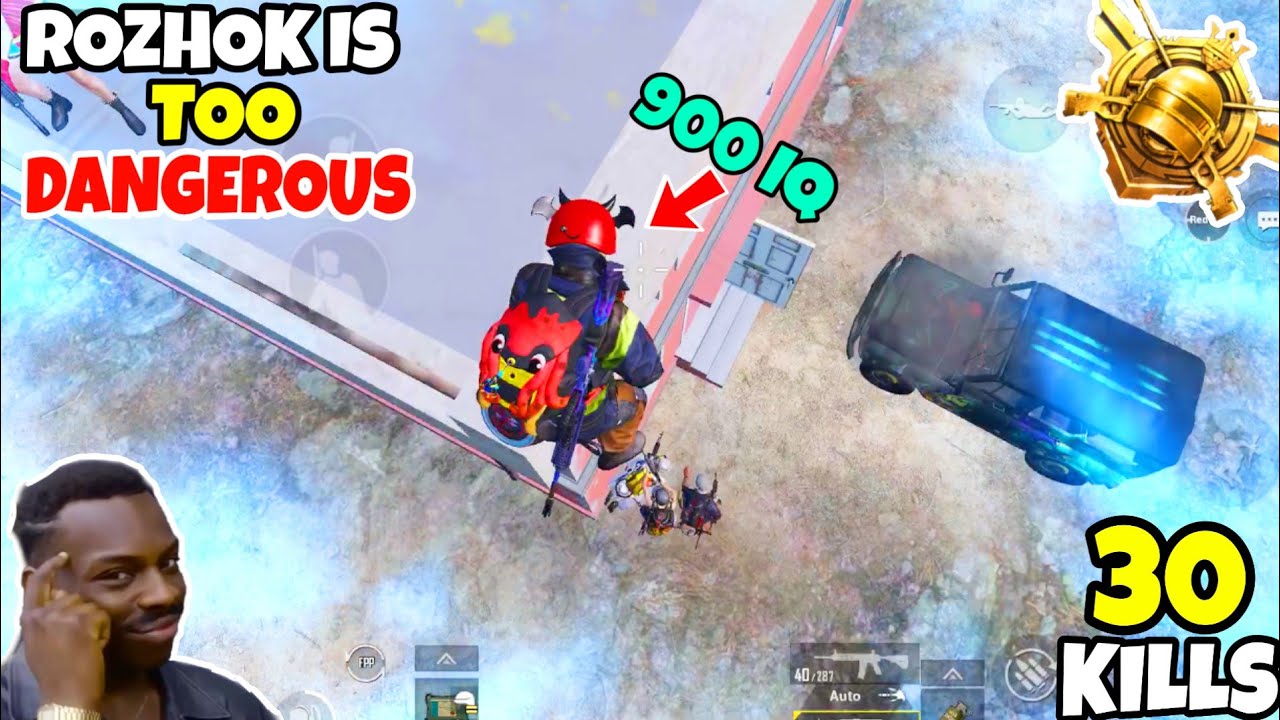 This is Why Rozhok is The Most Dangerous Place in PUBG Mobile • (30 KILLS) • PUBGM (HINDI)