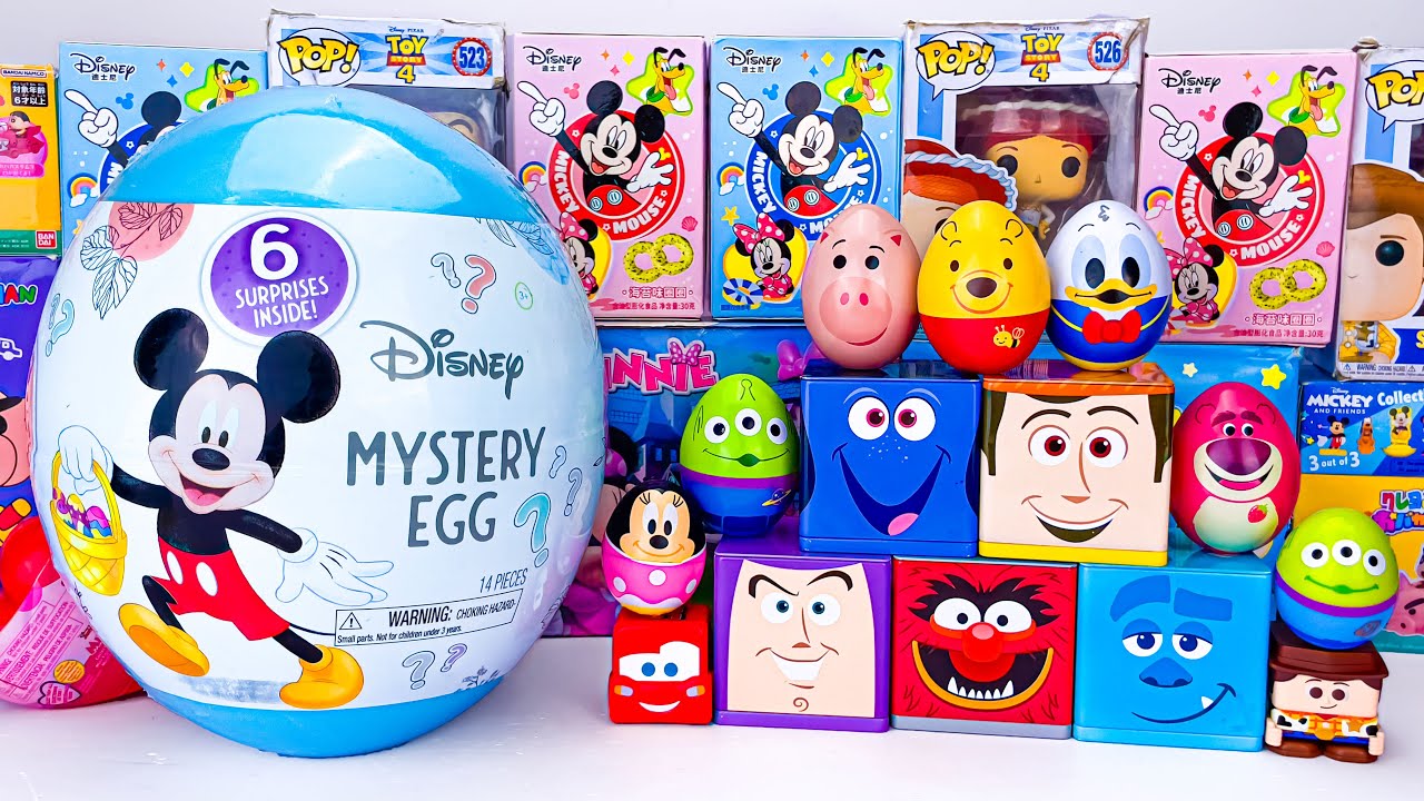 ASMR DISNEY Mickey SQUISHY Mystery Toys UNBOXING | NO TALKING
