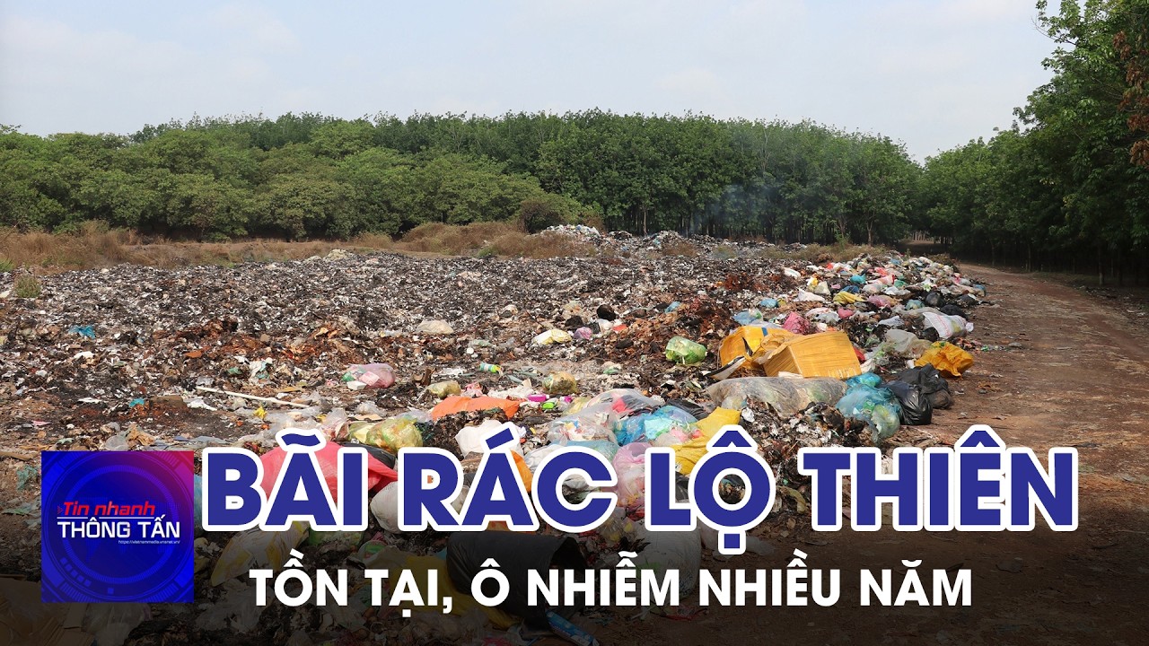 Ô nhiễm môi trường từ bãi rác lộ thiên ở Long Hà | Tin nhanh Thông tấn