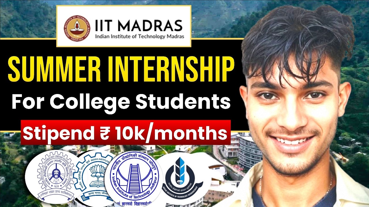 IIT Madras Summer Research Internship 2026 Eligibility, Stipend, Selection & How to Apply