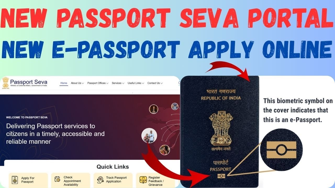 😍 New Passport portal | New e-Passport apply process online #epassport #passport #passportapply