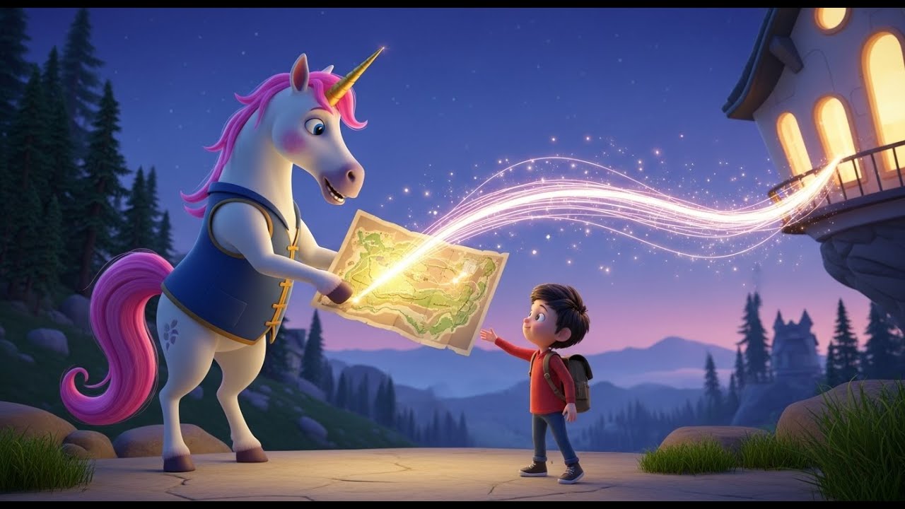 Das Einhorn, das eine Karte zeichnete | Beste Kinderlieder und Reimsammlungen