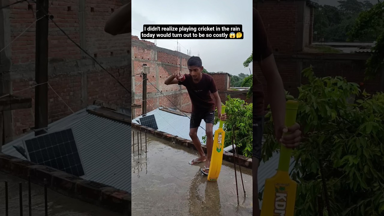 Barish me CRICKRT 😍🏏 #shortvideo #ytshorts #cricket #shorts #vlog #cricketshorts #viralvideo