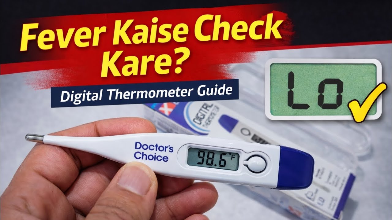 How to Use Digital Thermometer Correctly | Fever Check at Home (Hindi) | SurgiPharma Gyaan 