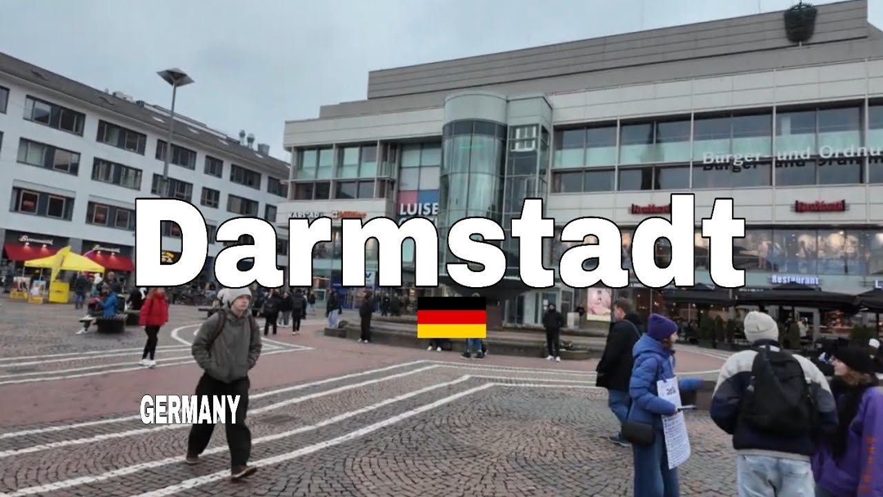 Darmstadt Germany Walking Tour | Exploring the City of Science in Hesse | 4K 60fps