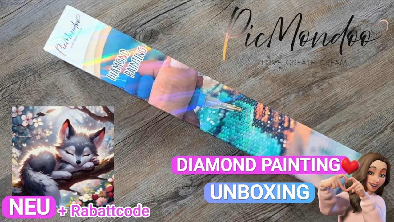 💎Diamond Painting Unboxing Neu bei Picmondoo | Yukis Frühling 🌸 Tiki Diamonds + Rabattcode