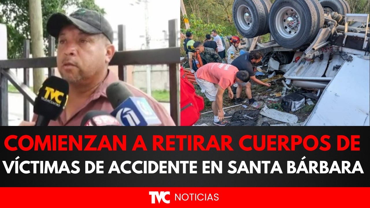 Comienzan a retirar cuerpos de v&iacute;ctimas de accidente en Santa B&aacute;rbara