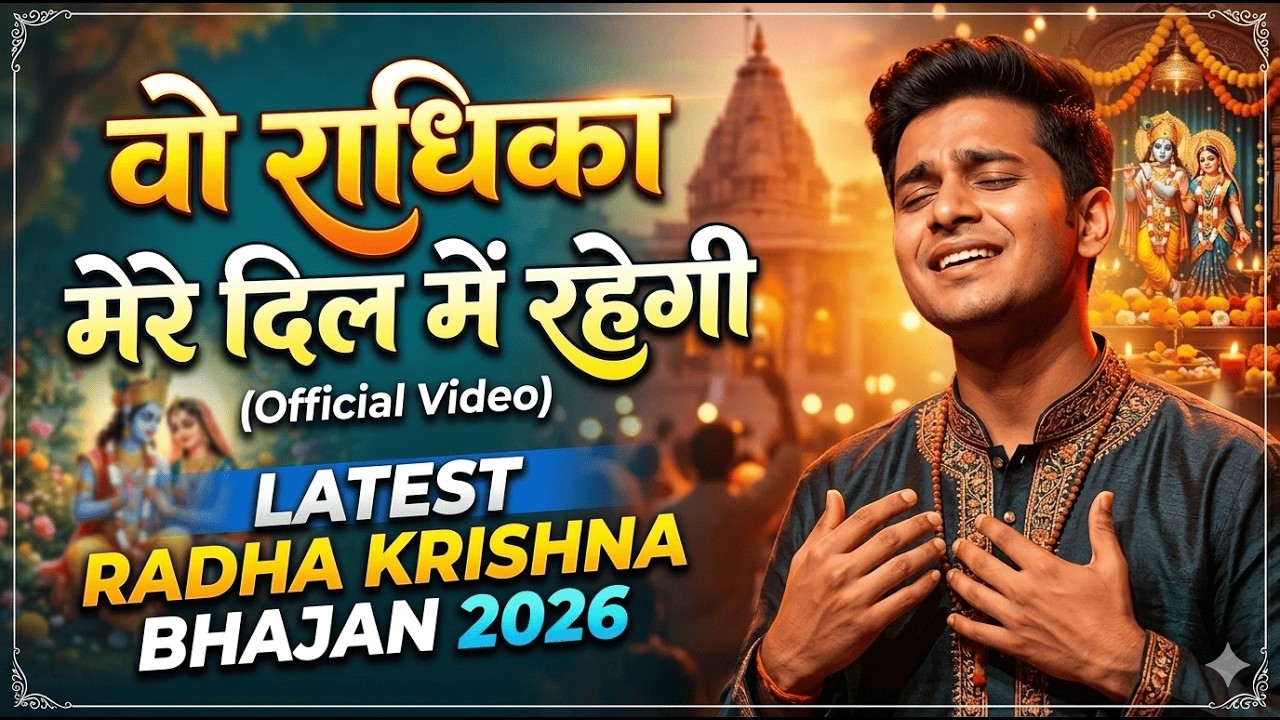 Latest Radha Krishna Bhajan 2026 | Wo Radhika Mere Dil Me Rahegi (Official Video) 🌹#bhajan #song