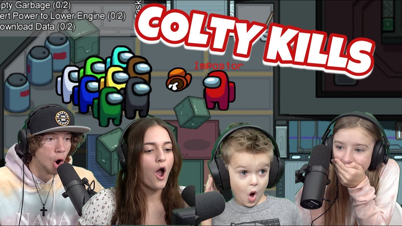 Among Us But Colty Kills In Front Of Everyone!! W/ Sopo Squad Playz!