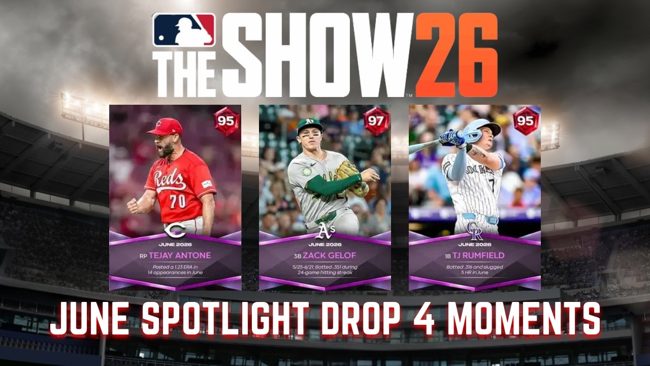 MLB The Show 26: как выполнить моменты June Spotlight Drop 4 (прибл. 45 минут)