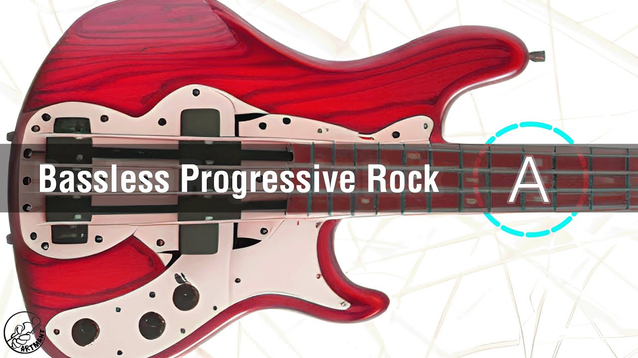 Progressive Rock Bass Backing Track in A