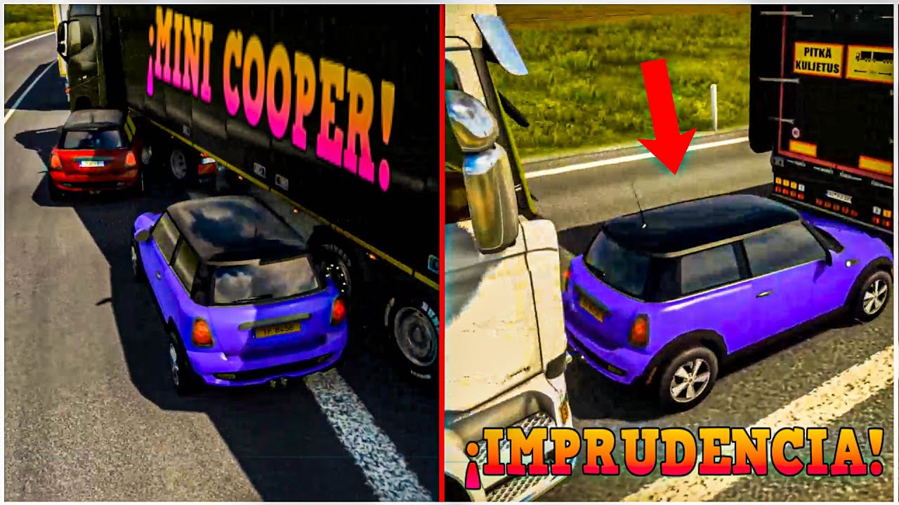 ¡TODOS ODIAN A LOS mini COOPER! | ETS2 W/ falex