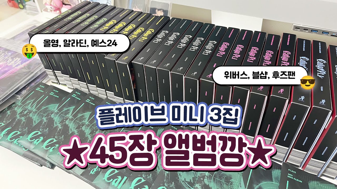 [플리로그] 친구와 함께 플레이브 앨범 45장 깡깡깡