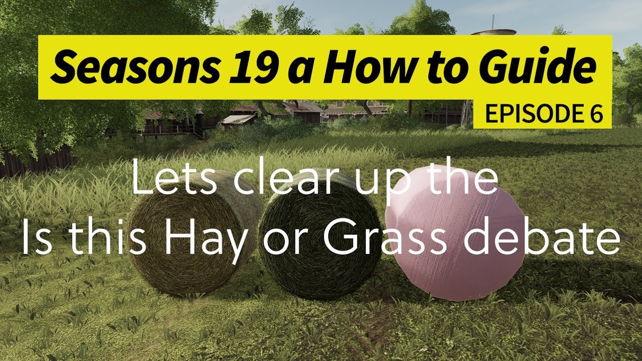 Seasons 19 - A How to Guide - Lets Clear up the Hay or Grass Debate