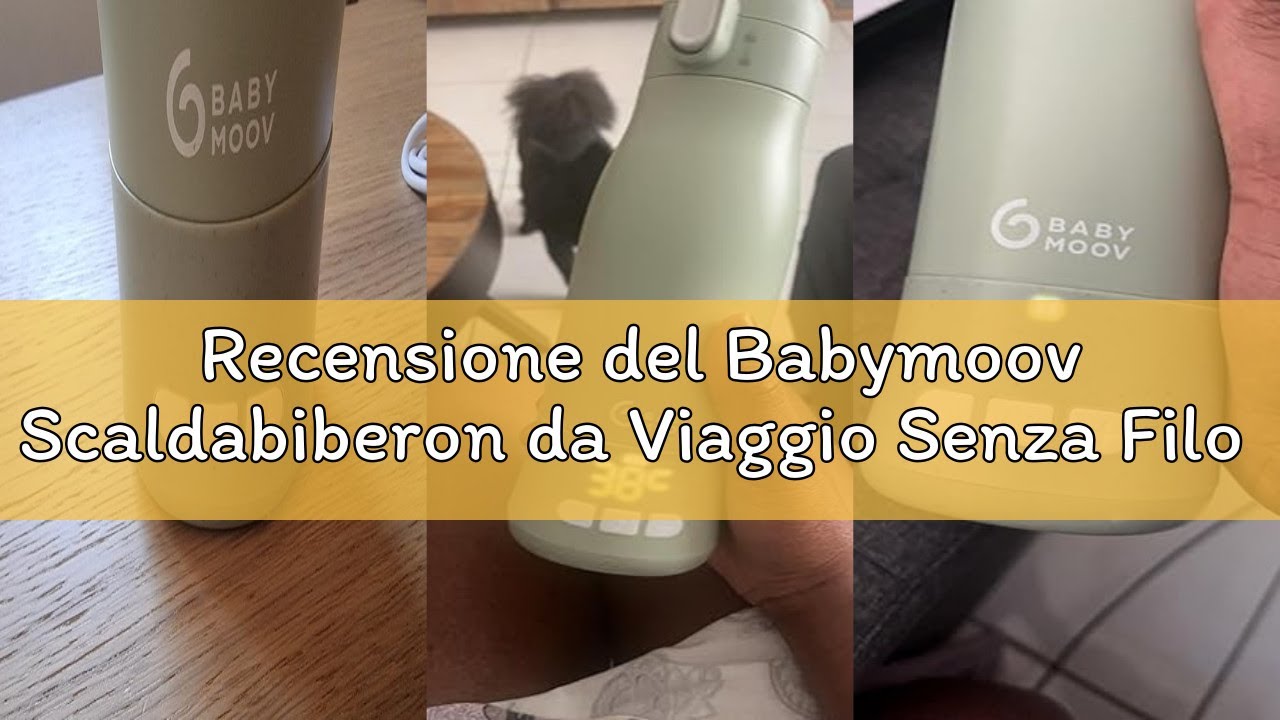 Recensione del Babymoov Scaldabiberon da Viaggio Senza Filo Moov & Feed, Capacità 340 ml, Acqua o La