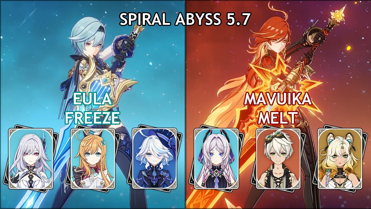 C6 Eula Freeze / C0 Mavuika Melt | Spiral Abyss Floor 12 Genshin Impact
