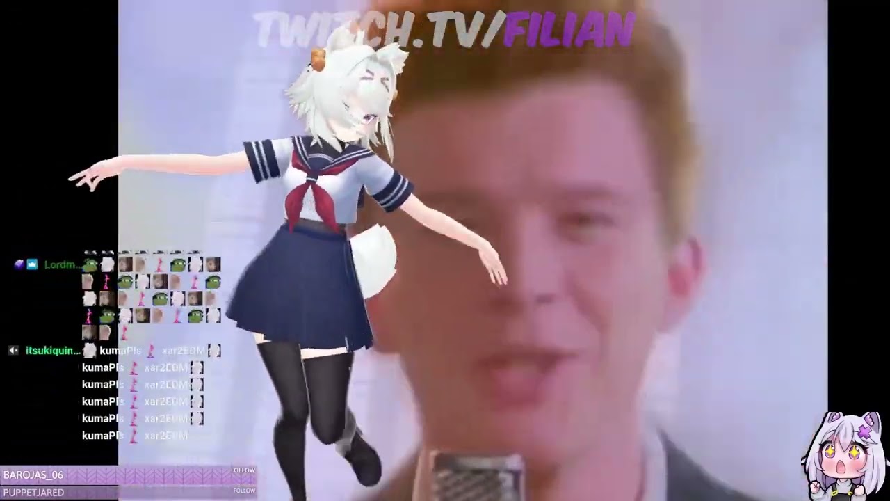 Filian Dances Never Gonna Give You Up