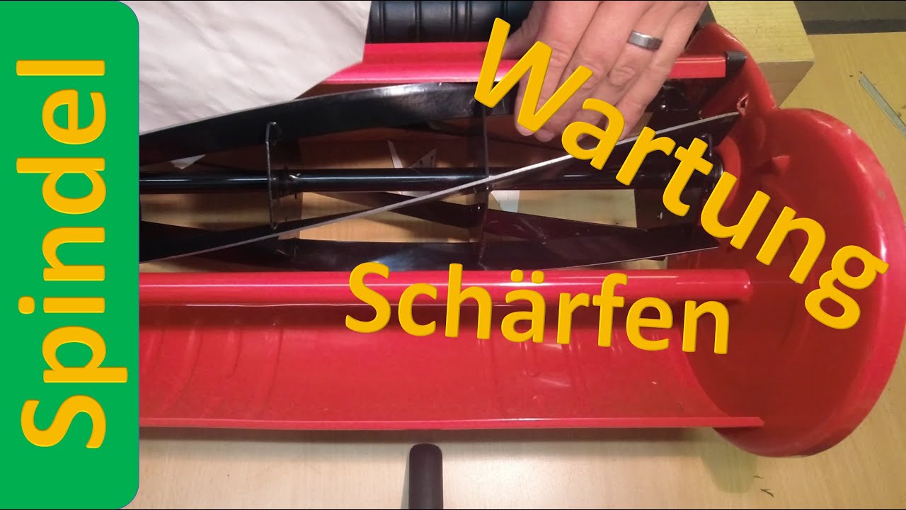 Spindelmäher - Wartung / Schärfen / Reinigung - Handrasenmäher - Backlapping