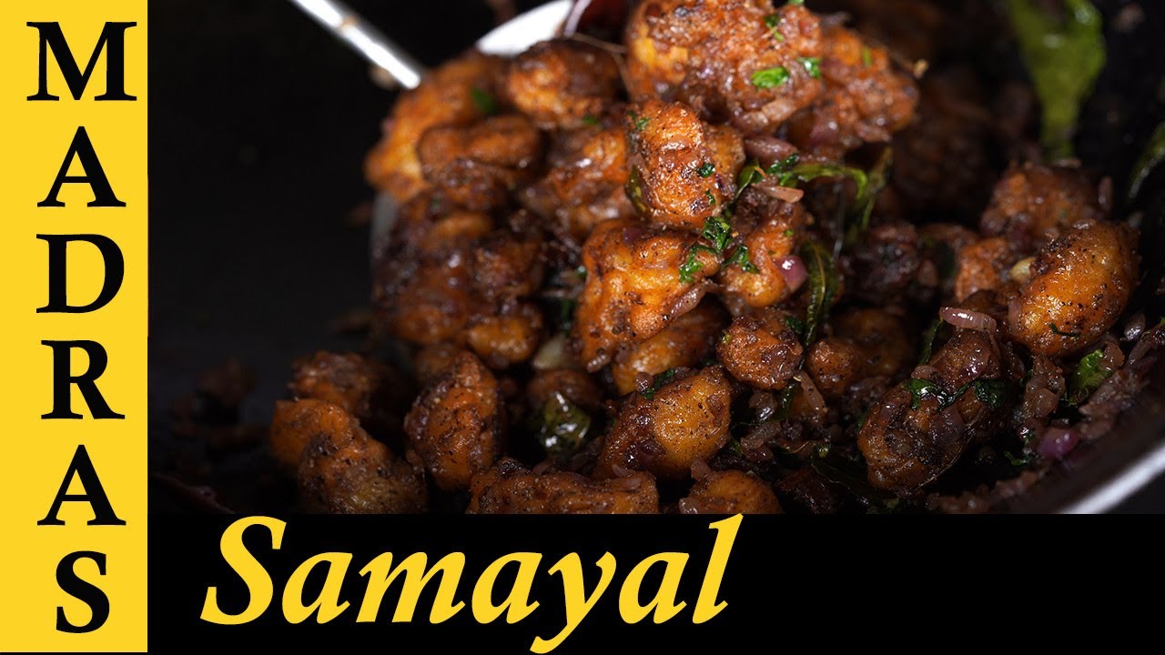 Cauliflower Pepper Fry Recipe in Tamil | Cauliflower Pepper Masala in Tamil