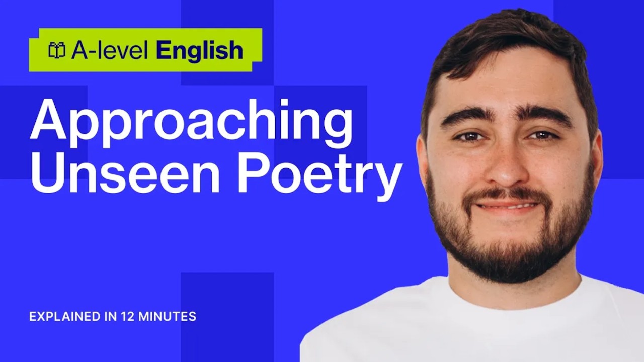 How to Approach Unseen Poetry LIKE A PRO | A-level English Literature