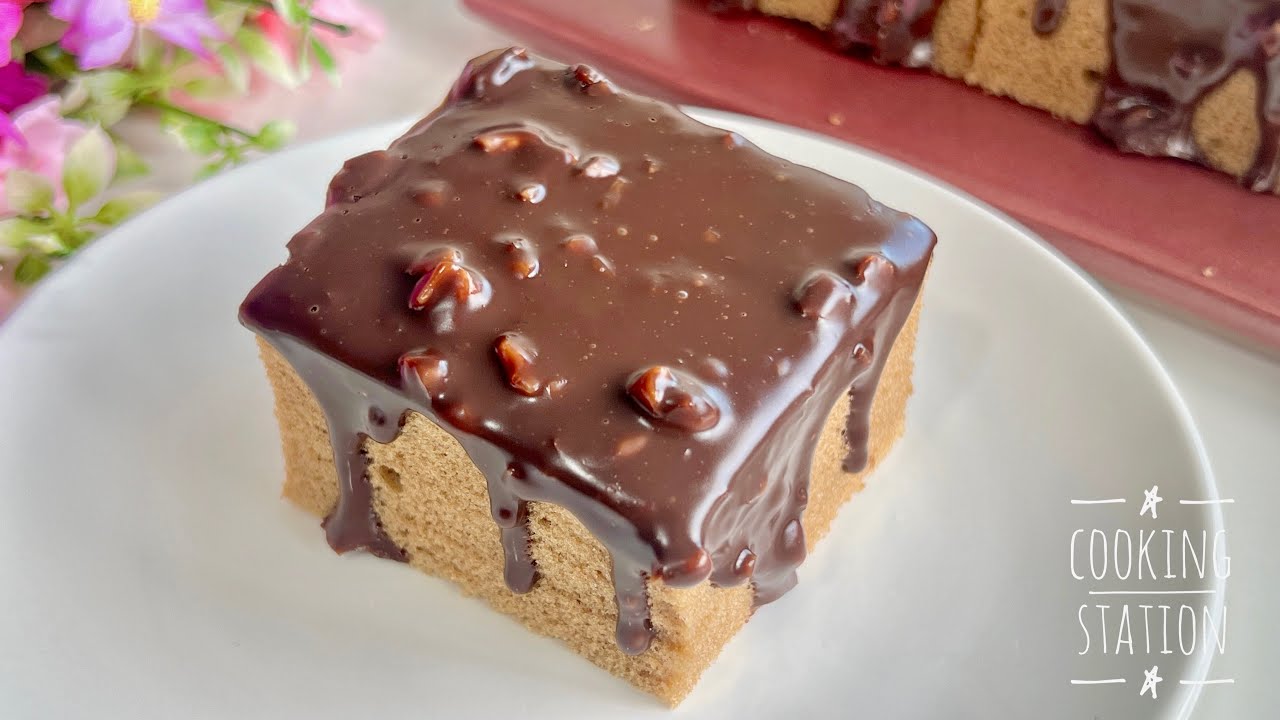 Coffee Cake Recipe | Soft & Moist Coffee Chocolate Cake with Ganache