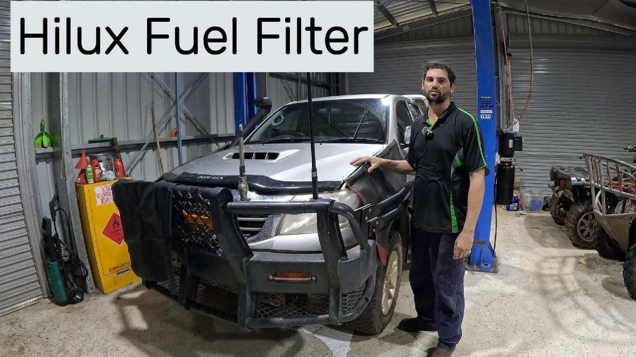 How to replace fuel filter on a Toyota Hilux N70 (2005-2015)