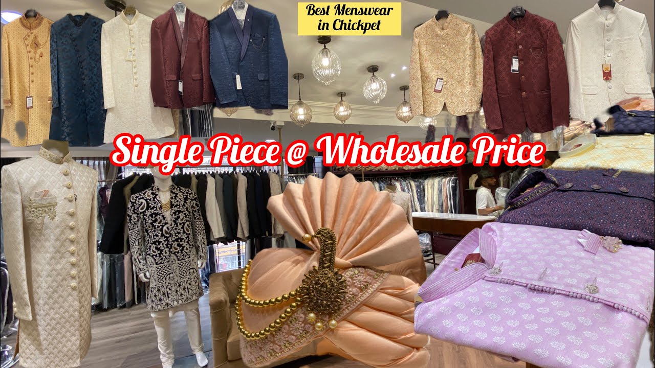 Celebrity Style Kurta Sherwani Prince Coat Suit Jodhpur Style @ Chickpet | #menswear #wedding #party