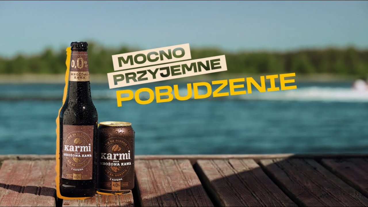 Karmi Mrożona Kawa. Mocno Przyjemne Pobudzenie na wodzie. 15''