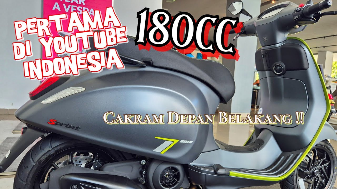 'TERBARU & TERMAHAL' | new VESPA SPRINT tech '180' GREY TRAVOLGENTE