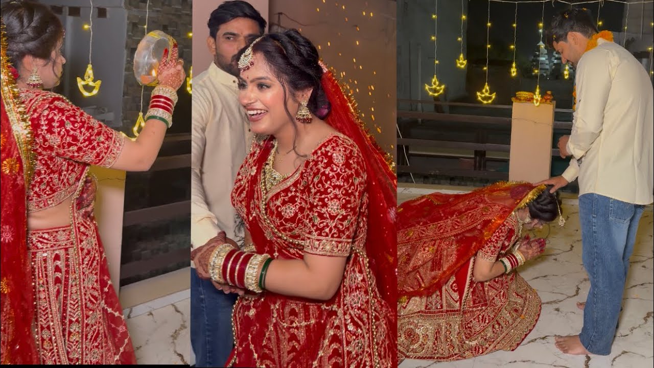 first करवाचौथ पति देव ने स्पेशल बना दिया कैसे?देखो चाँद देखते टाइम मम्मीजी और पापाजी ने बनाया मज़ाक़