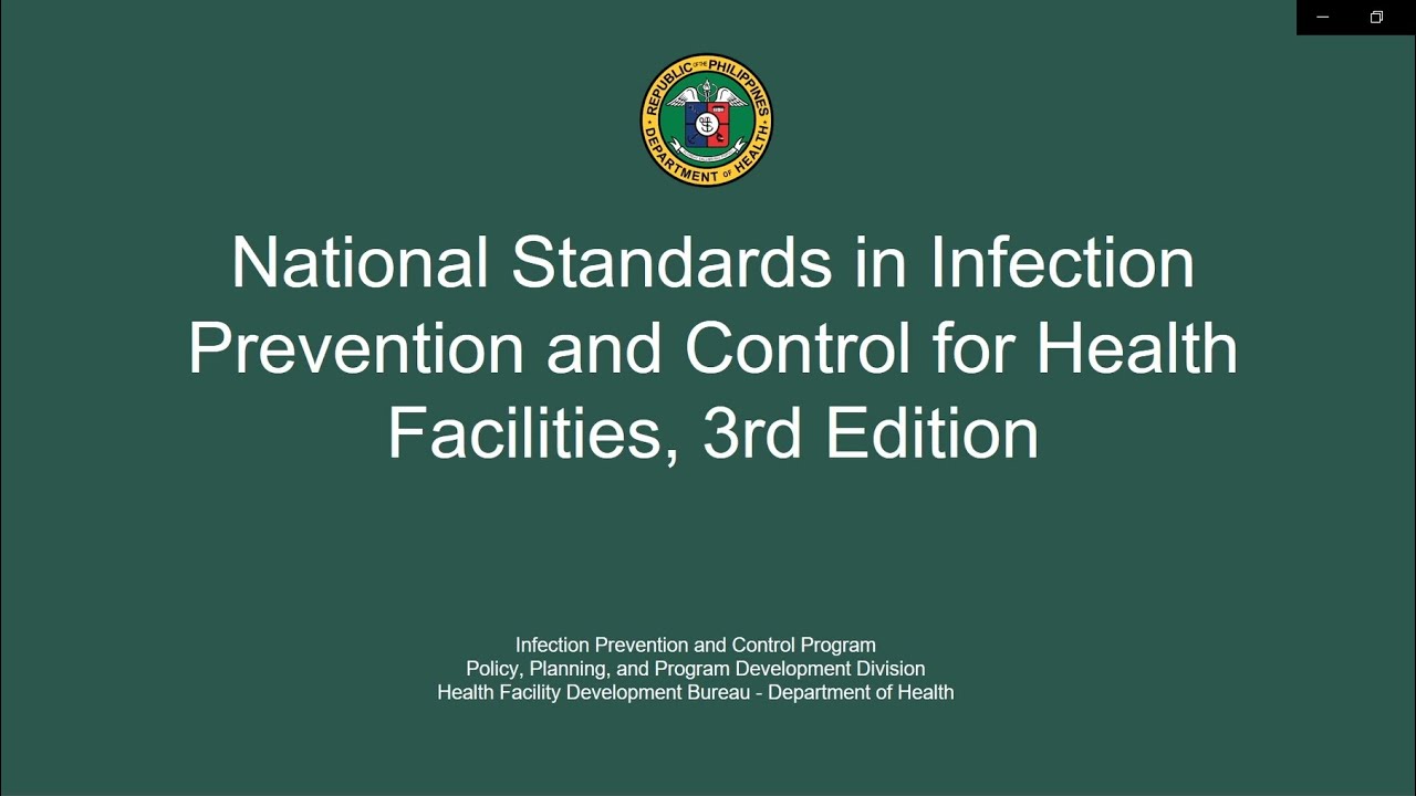 National Standards in Infection Prevention and Control in Health Facilities, 3rd Edition