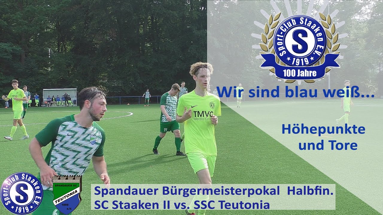 SC Staaken II vs SSC Teutonia Spandauer Bürgermeisterpokal Halbfinale