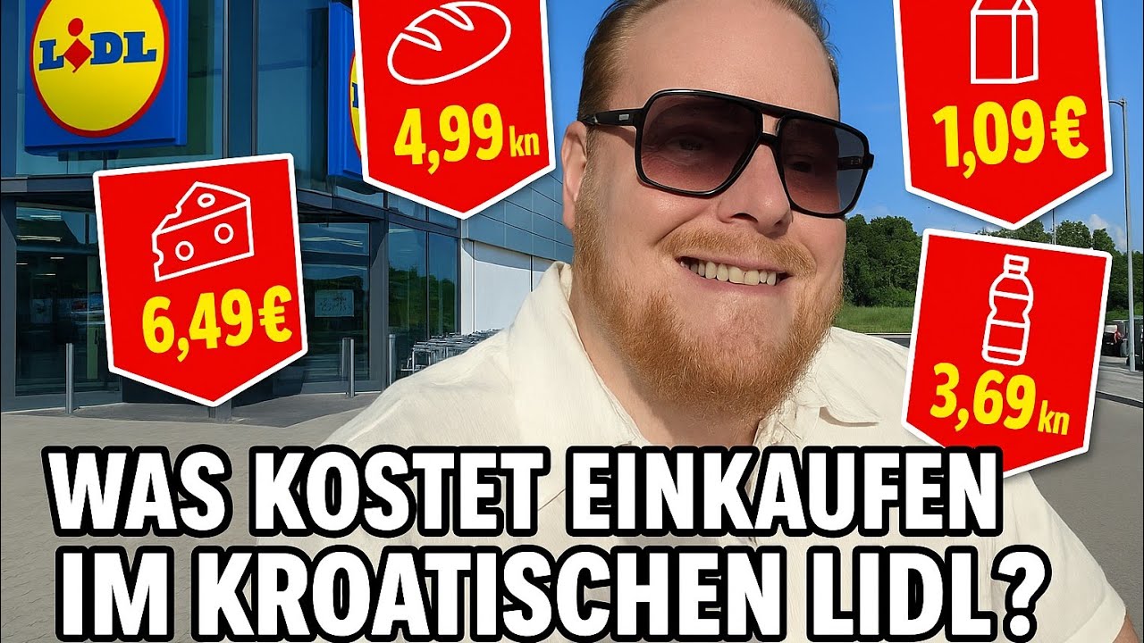 Lebensmittelpreise in Kroatien 2025 – Einkaufen in Poreč (Istrien) Inflation ?!