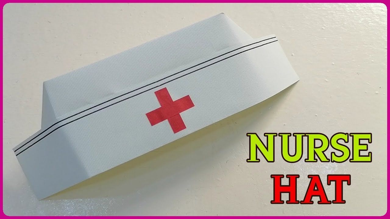 How To Make A Nurse Hat | Diy nurse cap | nurse hat