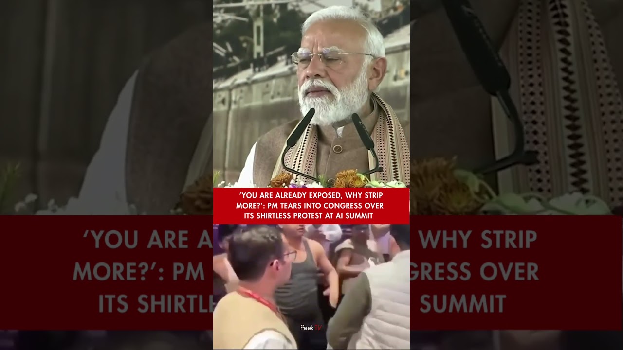 PM Modi accusing congress party for 