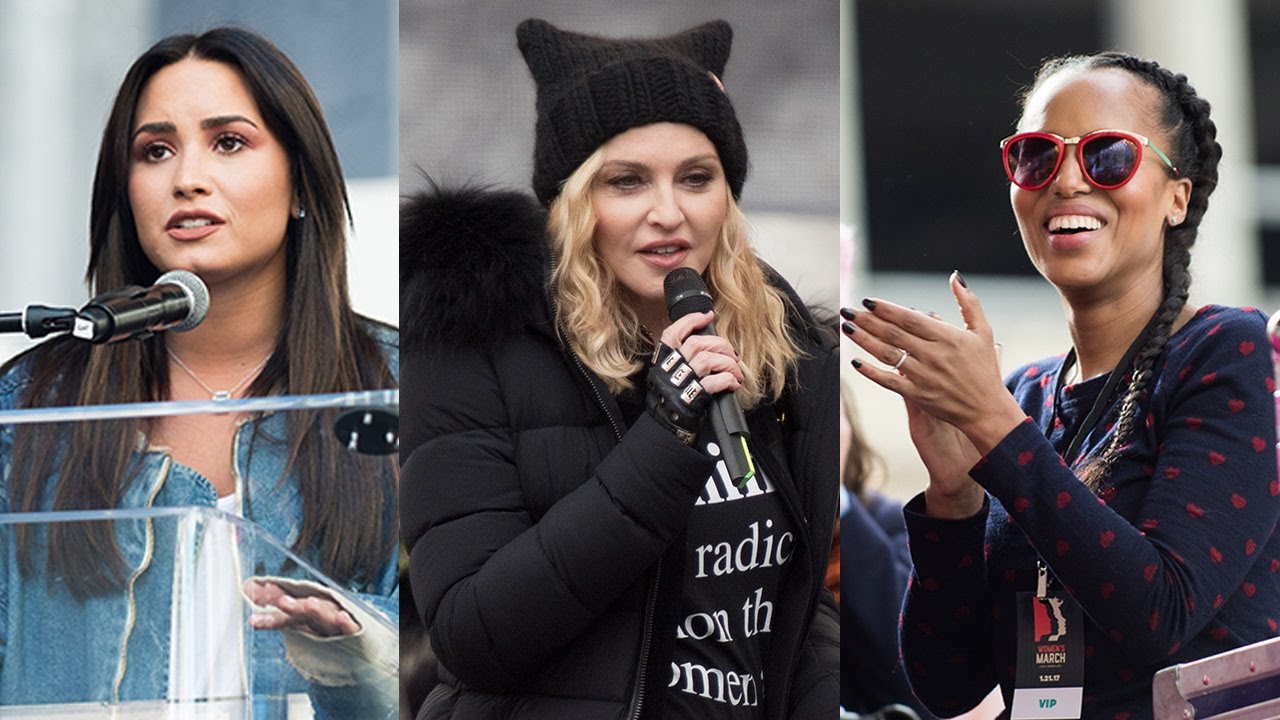 7 Most IMPACTFUL Celeb Speeches From Women's March