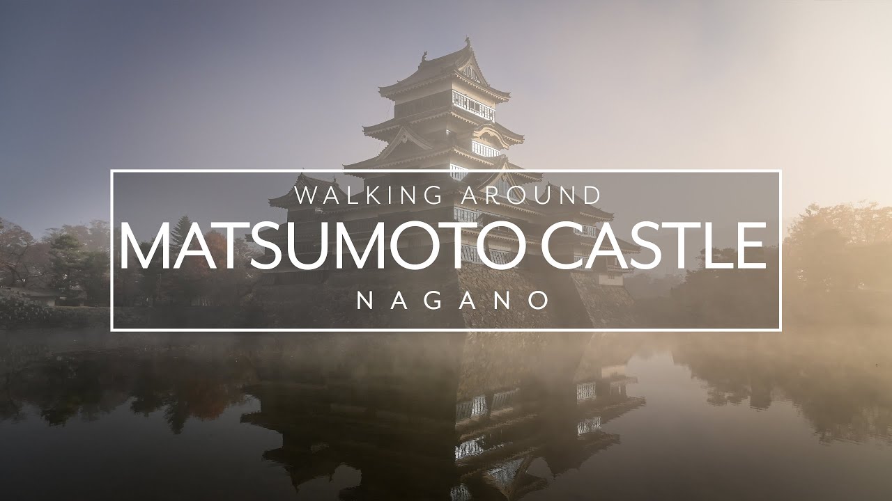 Morning walk around the Matsumoto Castle in Nagano prefecture | Japan Walk 4K